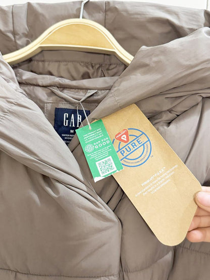 nwt gap duvet wrap belted puffer vest - good market thrift store