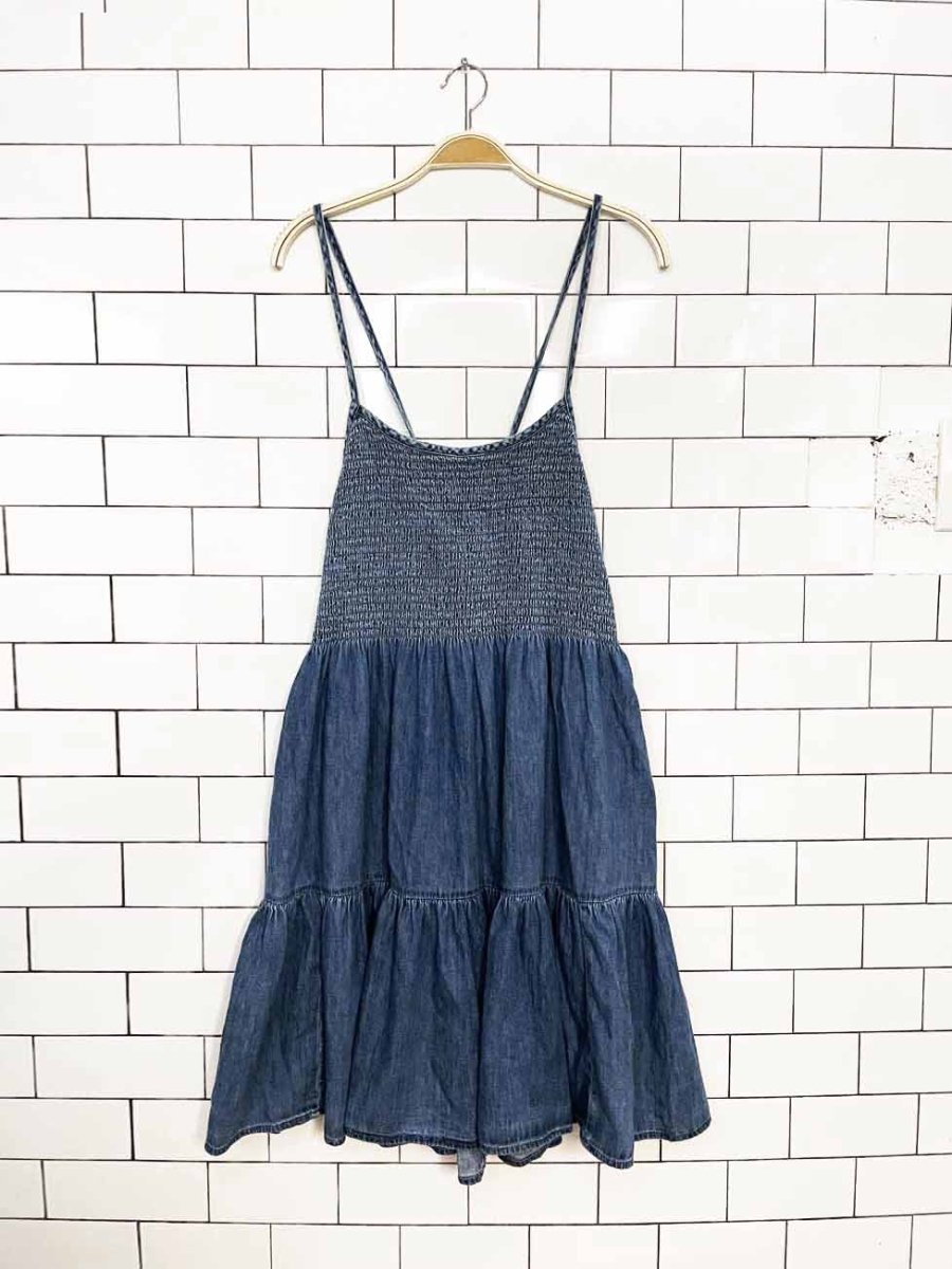 nwt gap smocked top prairie tiered mini dress - good market thrift store