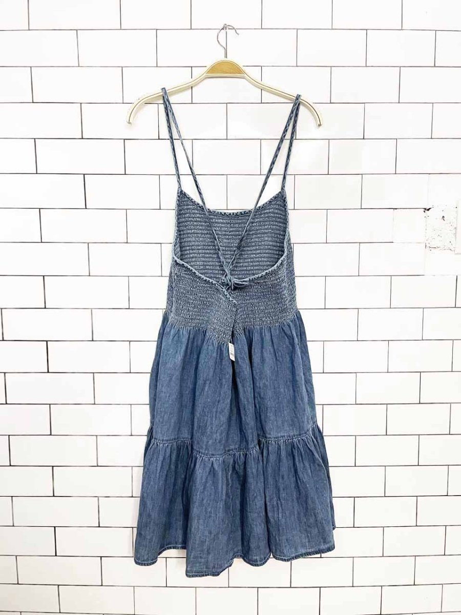 nwt gap smocked top prairie tiered mini dress - good market thrift store