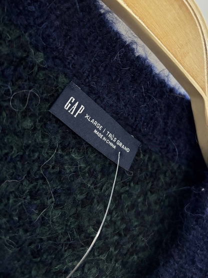 nwt gap wool - alpaca plaid oversized knit sweater - good market thrift store