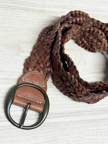 nwt gap woven leather belt - good market thrift store