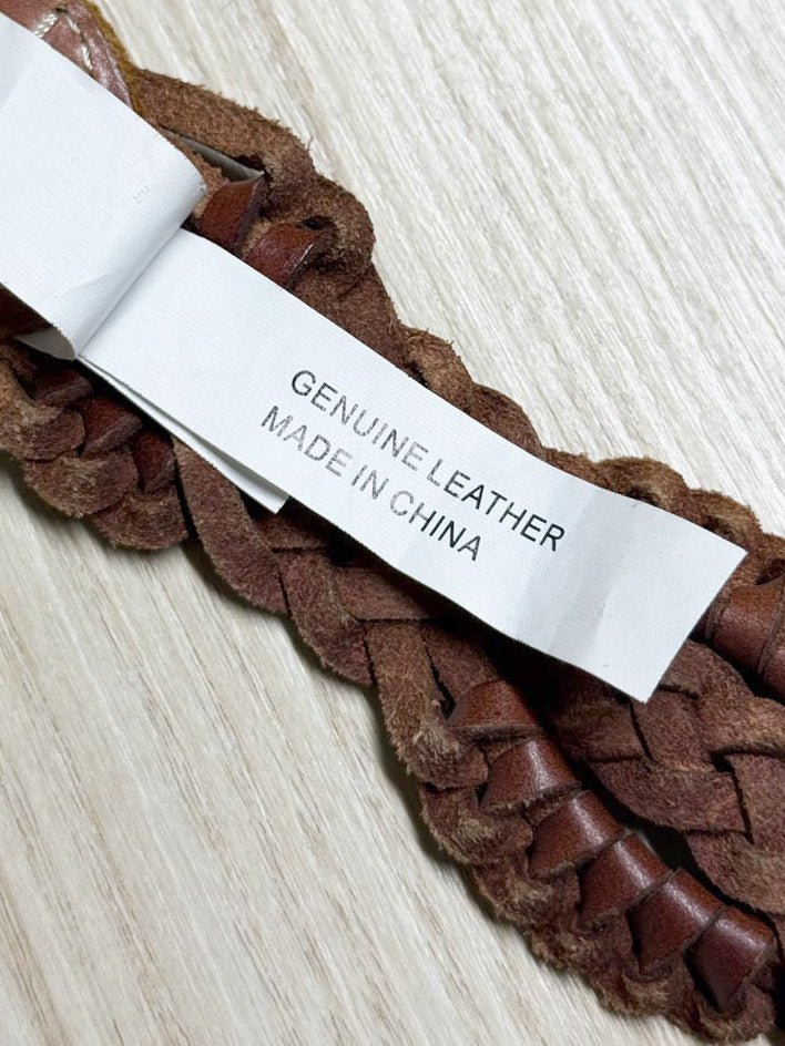 nwt gap woven leather belt - good market thrift store