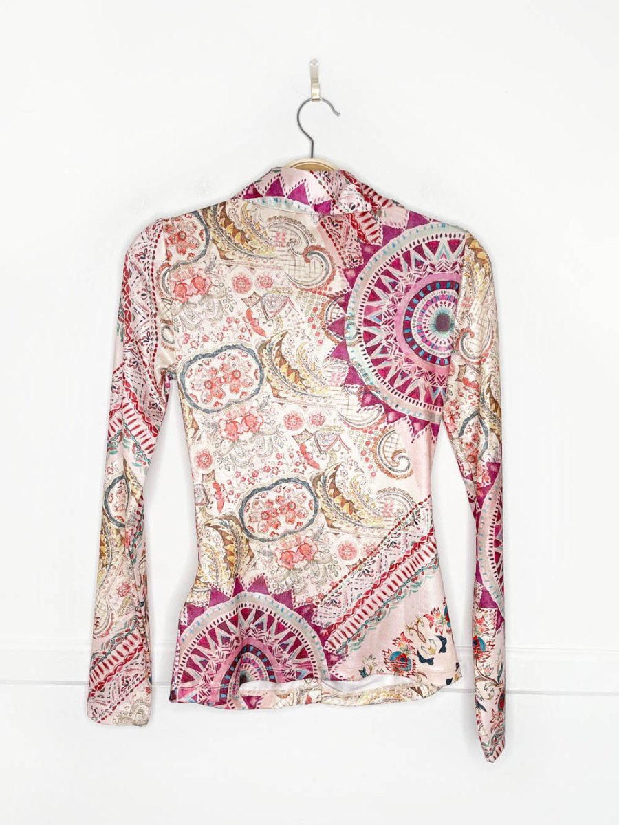nwt guess milana shirred snap button top - good market thrift store