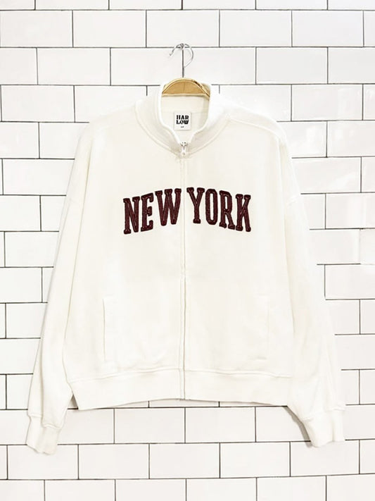 nwt harlow new york hallie full zip sweatshirt - good market thrift store