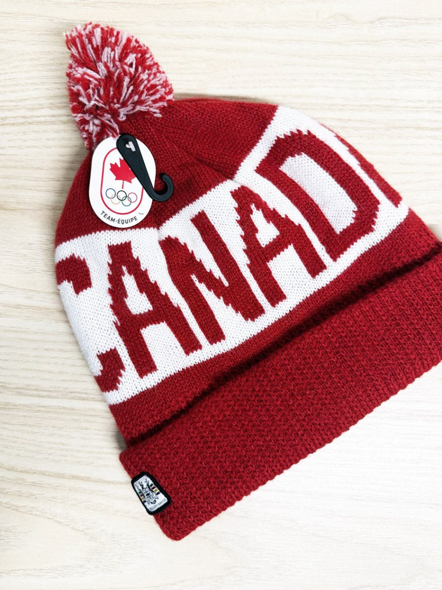 nwt hbc x team canada olympic pom beanie | hudson's bay - good market thrift store