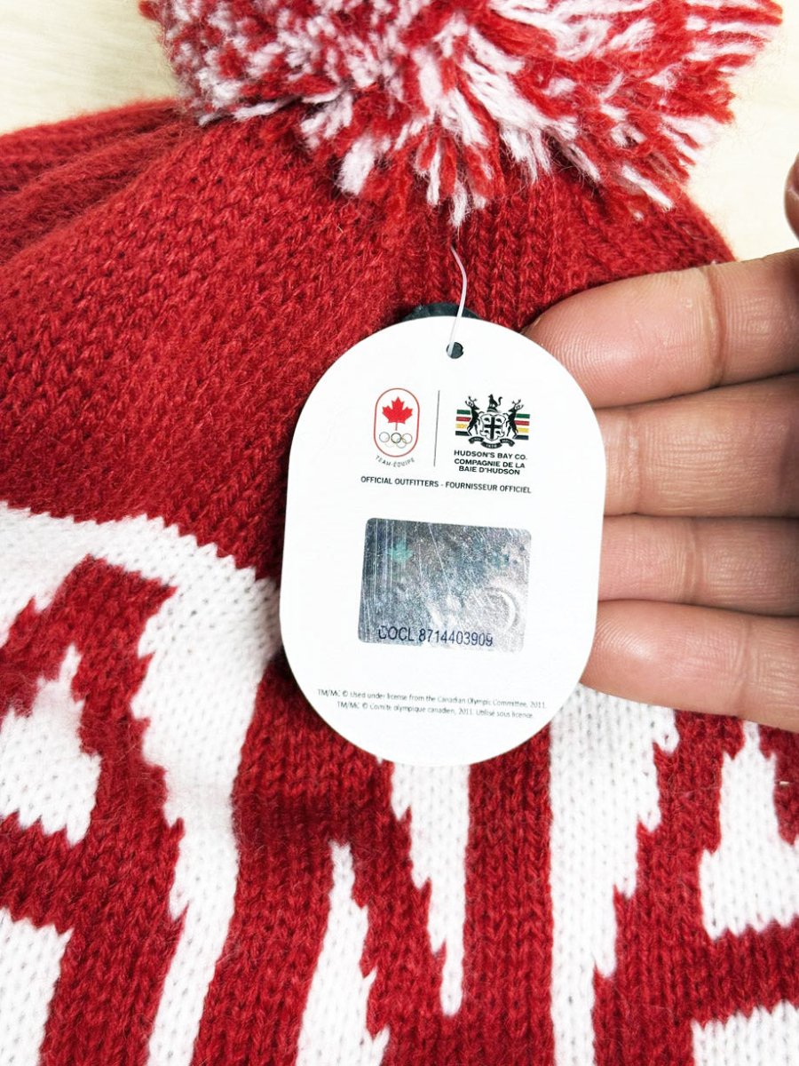 nwt hbc x team canada olympic pom beanie | hudson's bay - good market thrift store