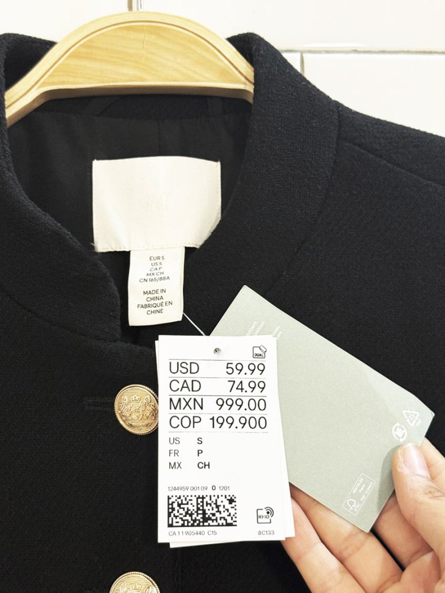 nwt h&m wool - blend full button blazer - good market thrift store