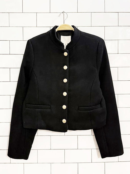 nwt h&m wool - blend full button blazer - good market thrift store