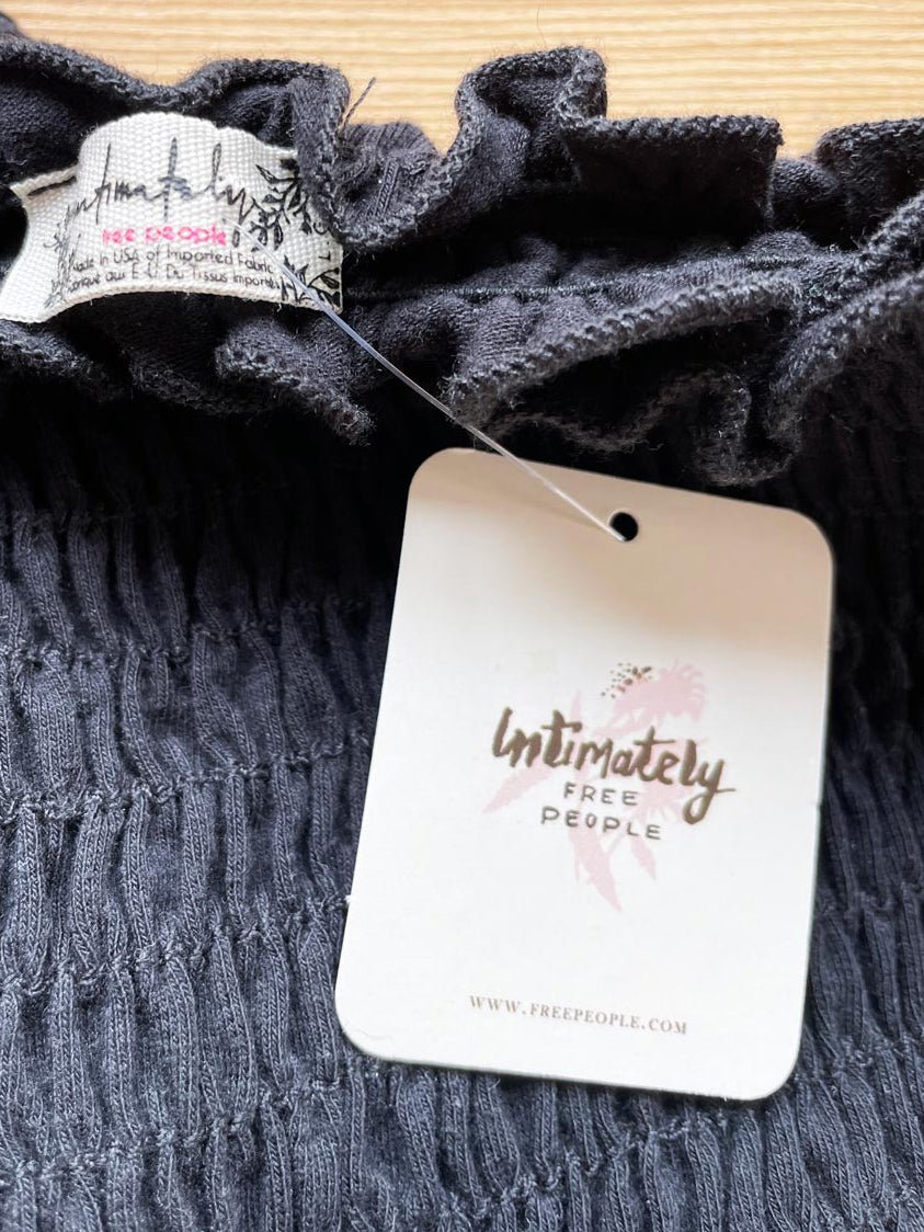 nwt intimately free people smock it to me off shoulder crop top - good market thrift store