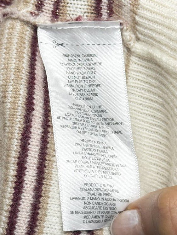 nwt joie wool - cashmere blend ruffle shoulder knit sweater - good market thrift store