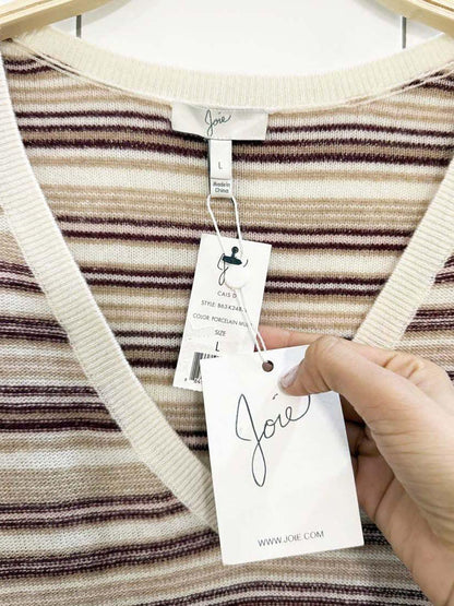 nwt joie wool - cashmere blend ruffle shoulder knit sweater - good market thrift store