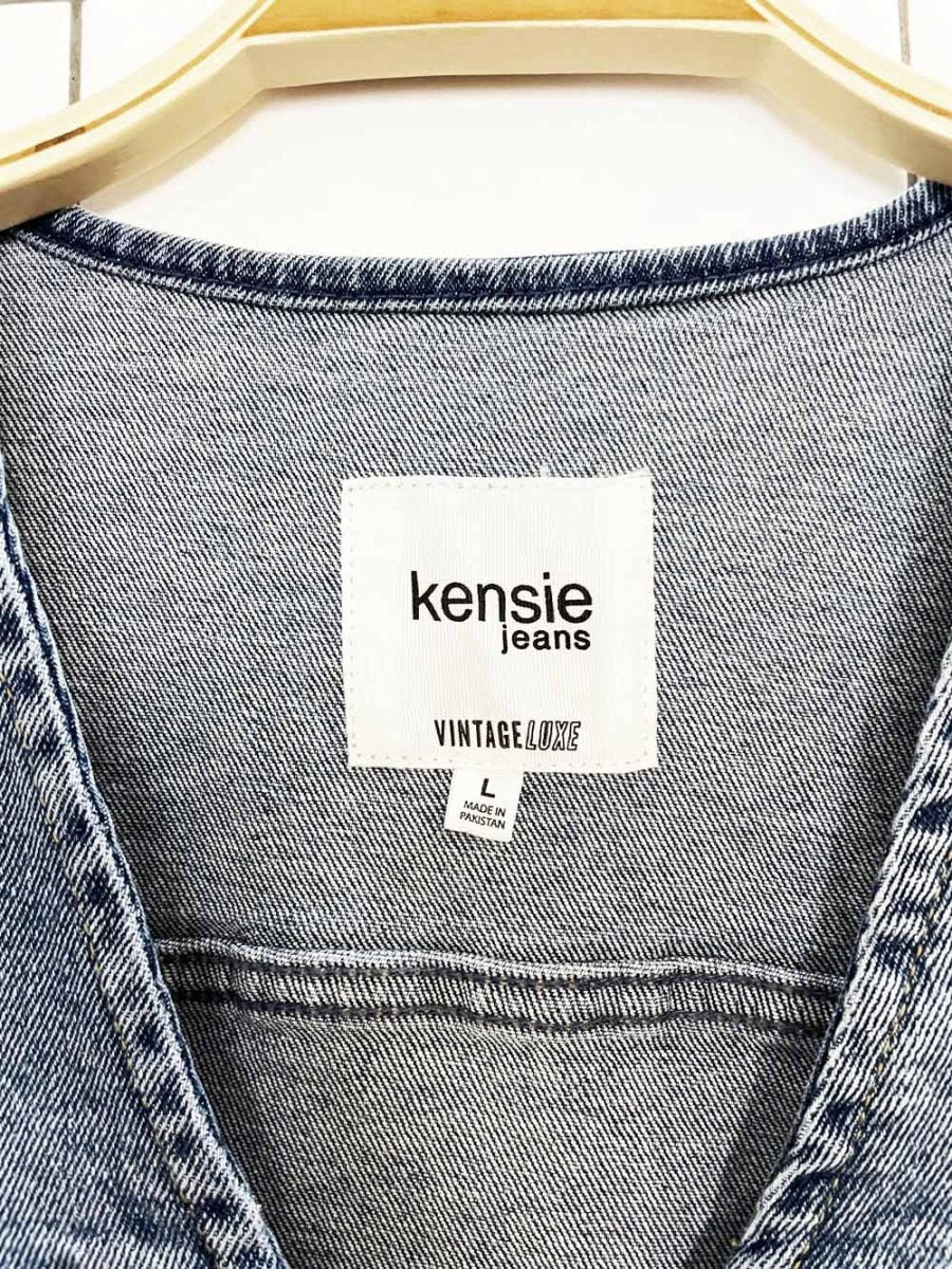 nwt kensie jeans stretchy denim vest top - good market thrift store