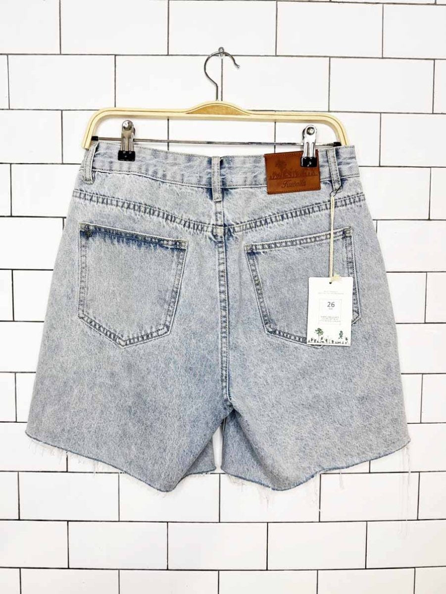 nwt kuwalla tee robin long denim shorts - good market thrift store