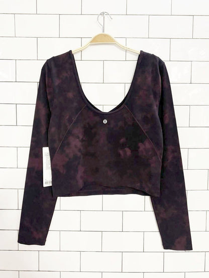 nwt lululemon 2021 align diamond dye long sleeve shirt - good market thrift store