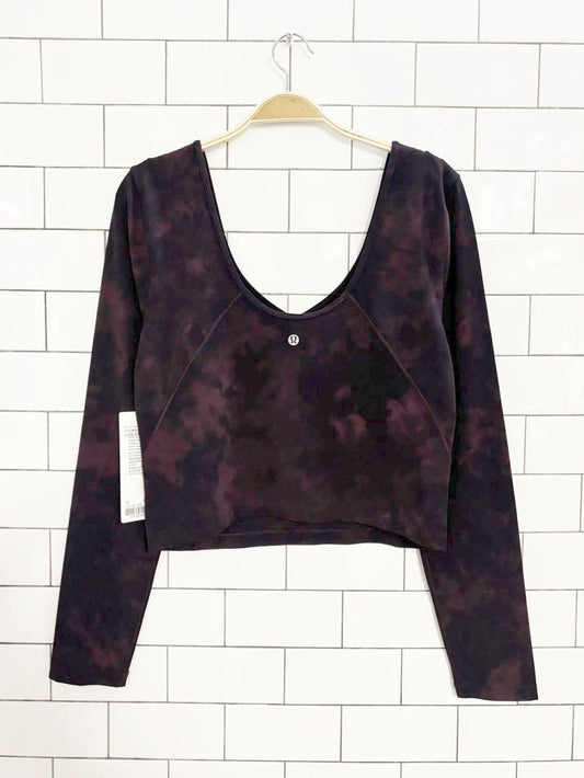 nwt lululemon 2021 align diamond dye long sleeve shirt - good market thrift store