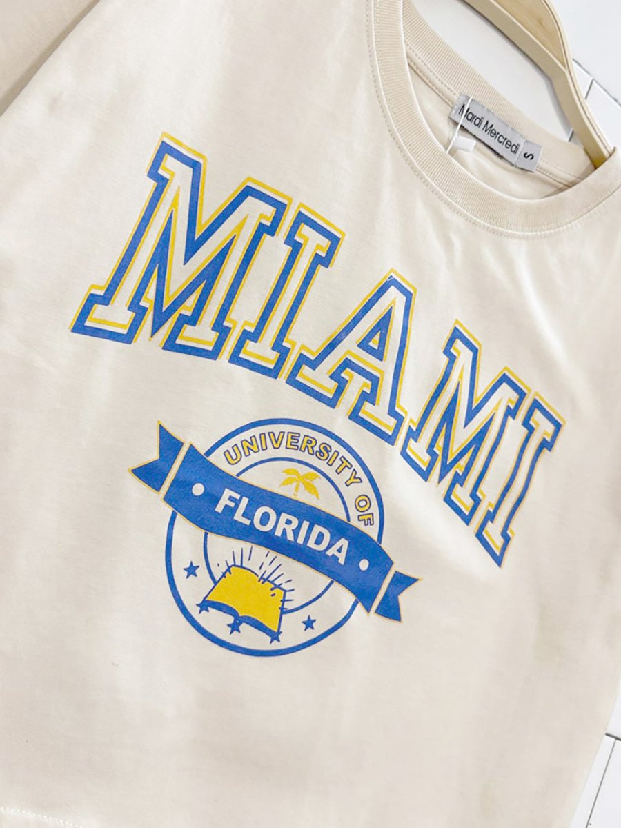 nwt mardi mercredi miami cropped tee | university of Florida - good market thrift store