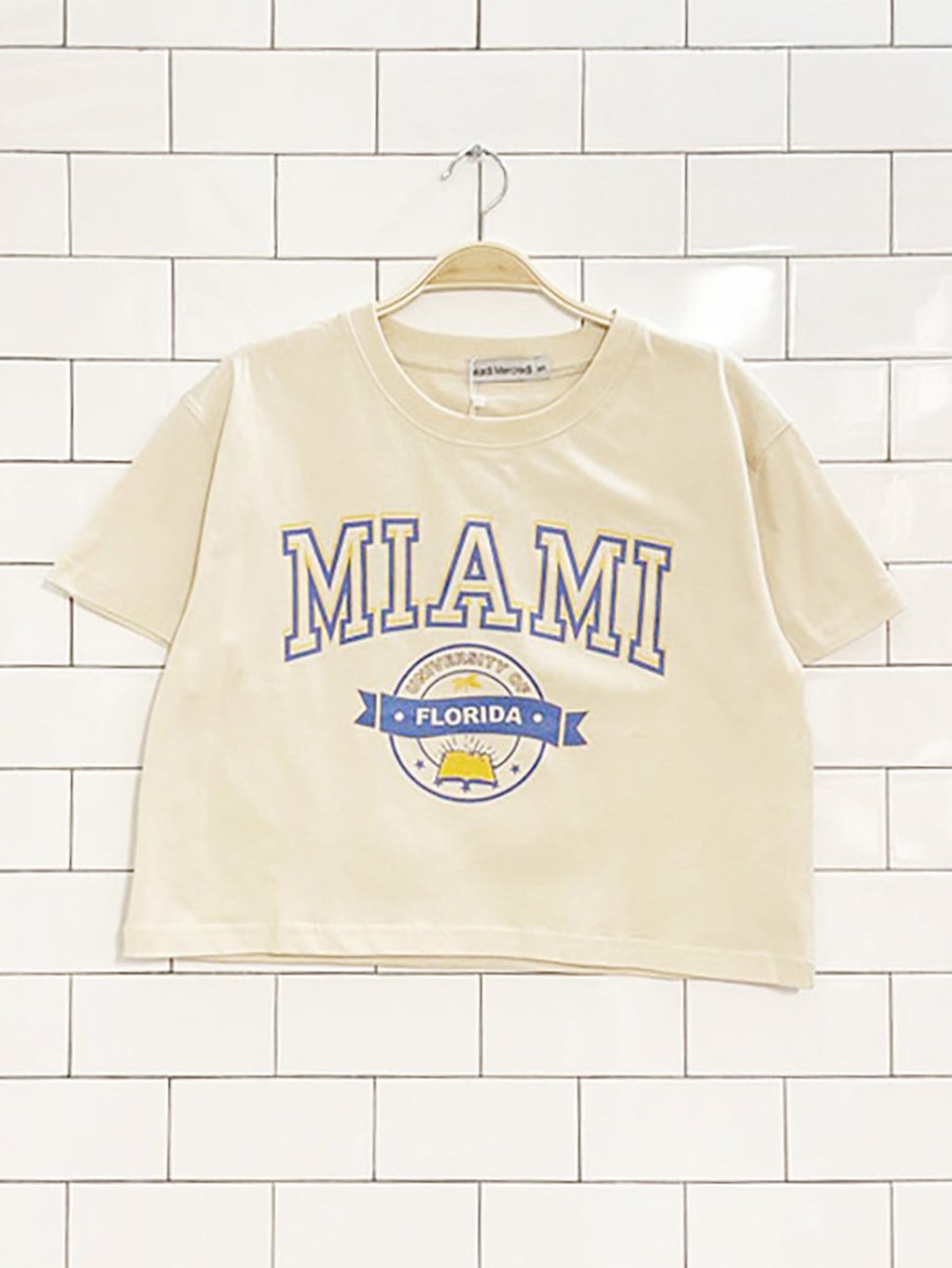 nwt mardi mercredi miami cropped tee | university of Florida - good market thrift store