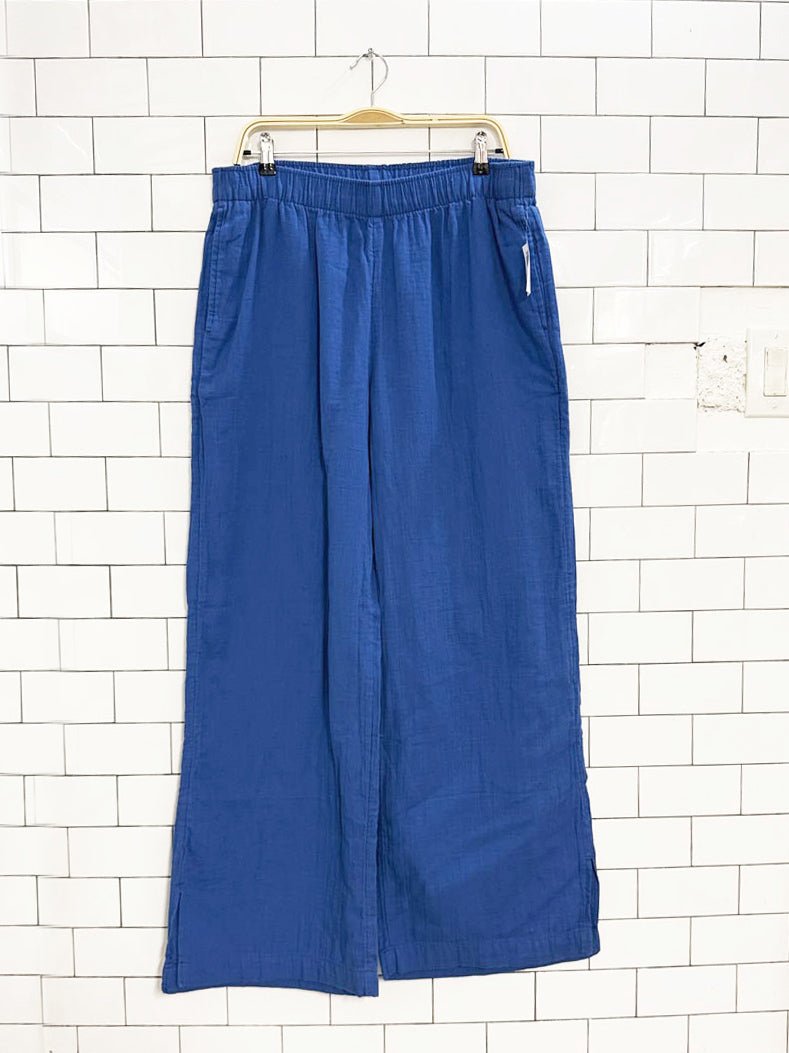 nwt old navy cotton gauze wide leg lounge pants - good market thrift store