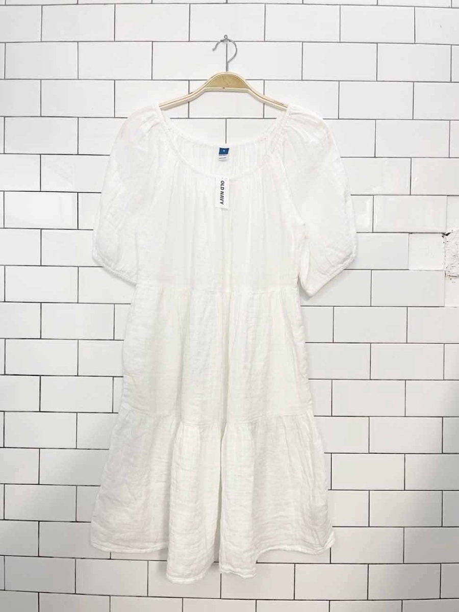 nwt old navy gauze tiered mini dress - good market thrift store