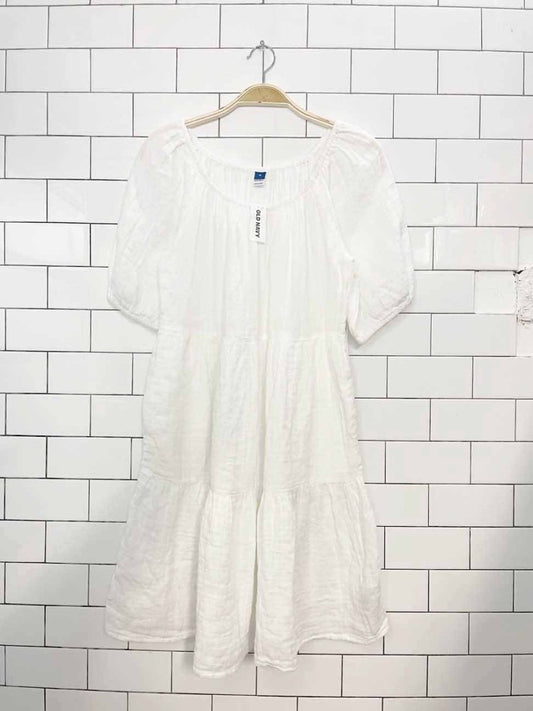 nwt old navy gauze tiered mini dress - good market thrift store