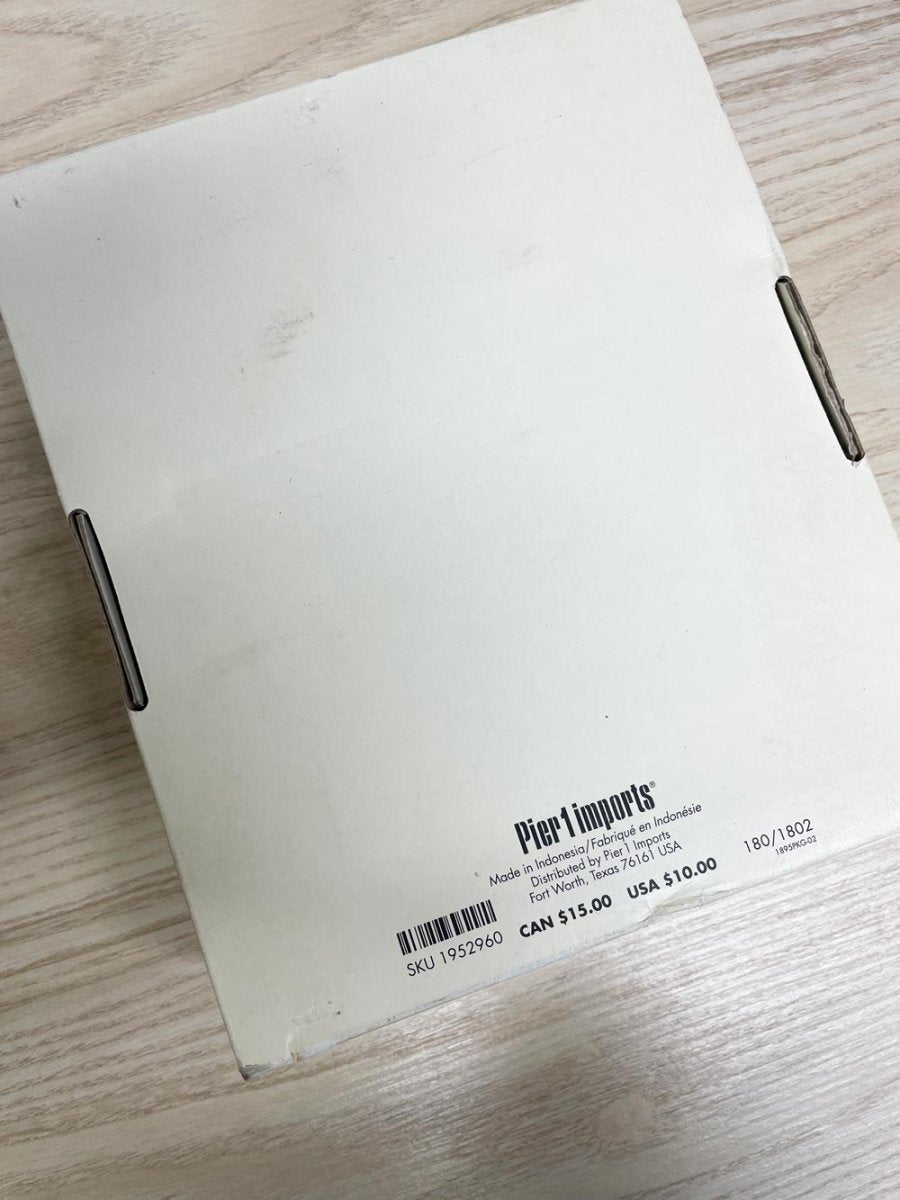 nwt pier 1 imports lazo rustic flower towel ring - good market thrift store