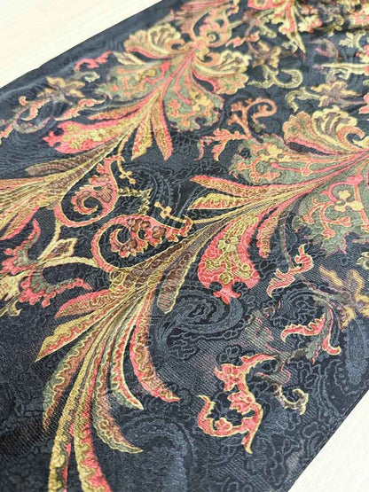 nwt ralph lauren 100% silk paisley sheer scarf - good market thrift store