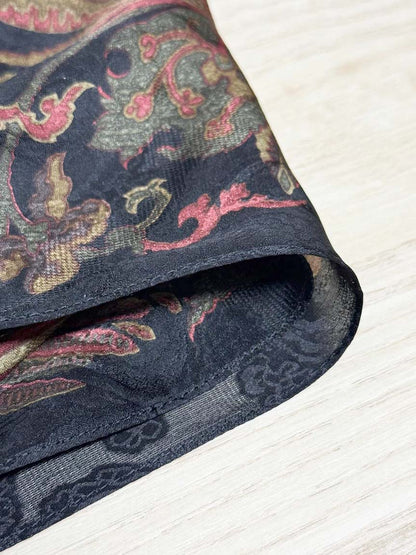 nwt ralph lauren 100% silk paisley sheer scarf - good market thrift store