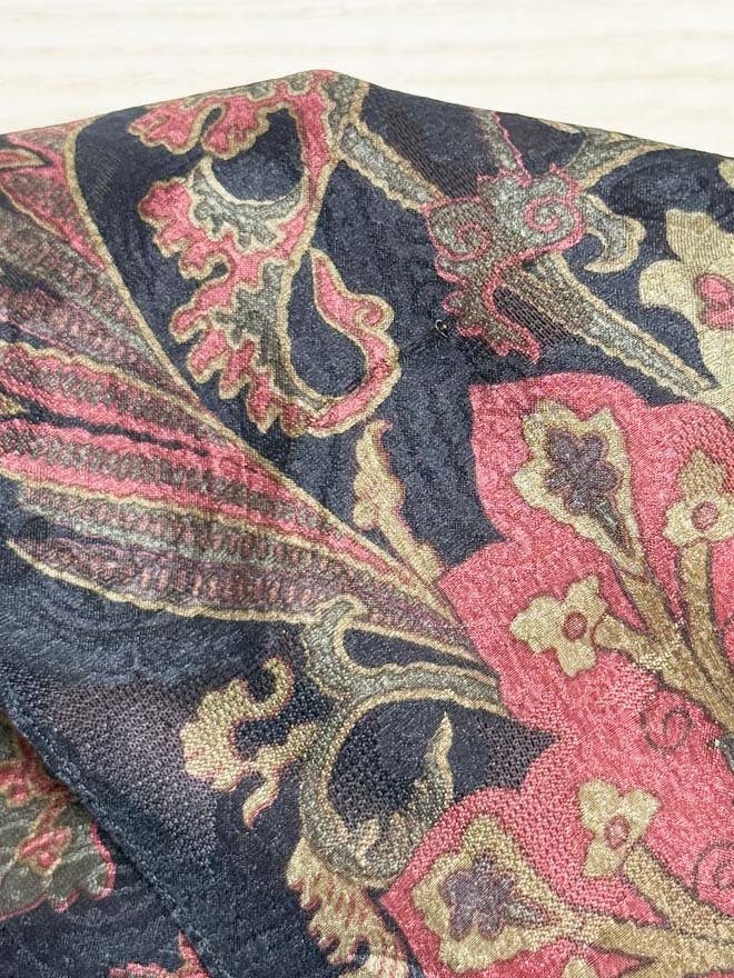 nwt ralph lauren 100% silk paisley sheer scarf - good market thrift store