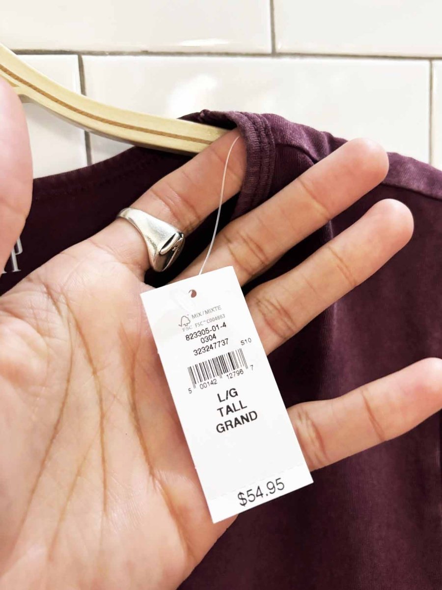 nwt the gap embroidered monogram baby tee - good market thrift store