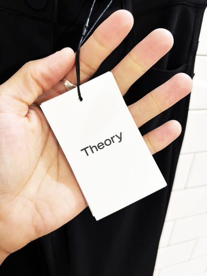 nwt theory demitria high waist flared leg trousers - good market thrift store