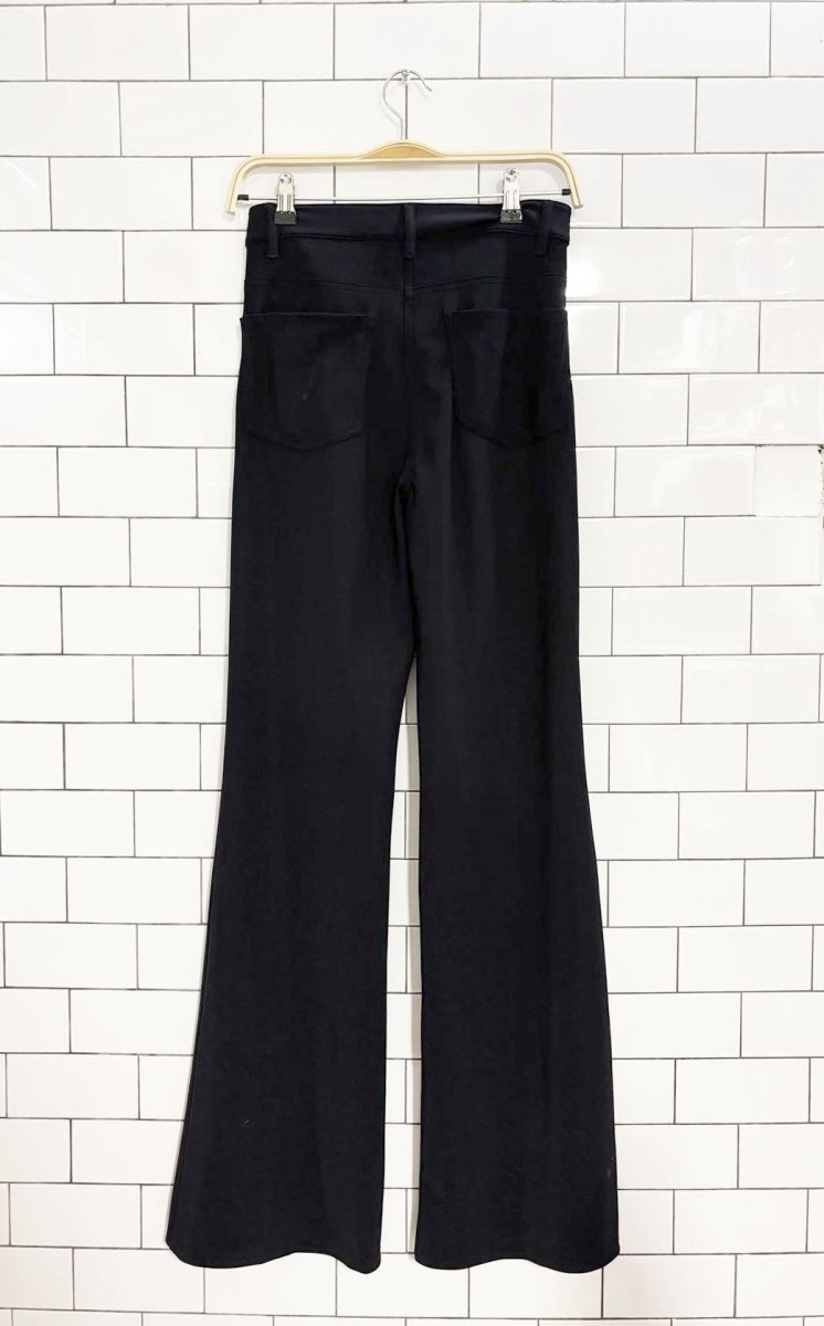 nwt theory demitria high waist flared leg trousers - good market thrift store
