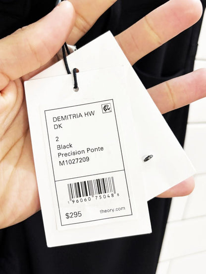 nwt theory demitria high waist flared leg trousers - good market thrift store