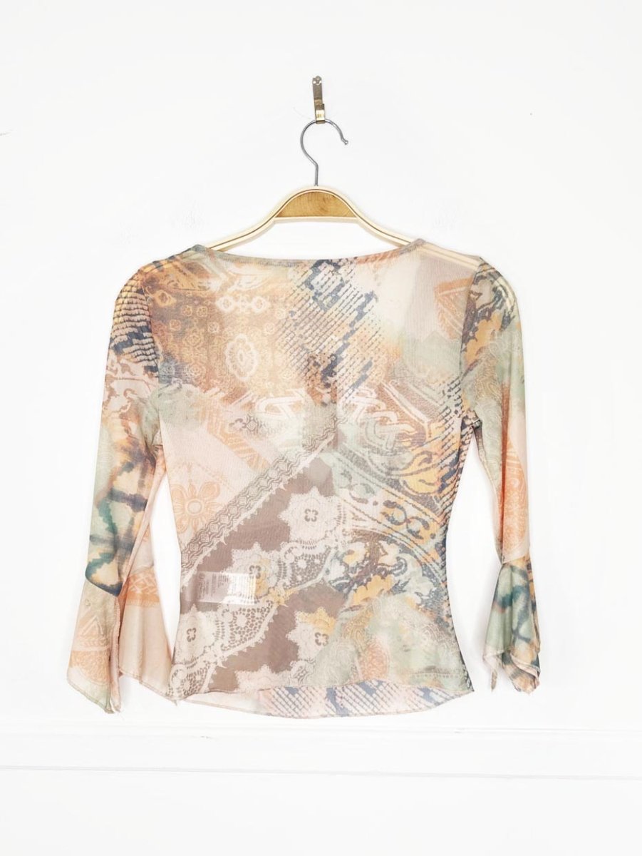 nwt urban outfitters liana lace trim mesh top | y2k - good market thrift store