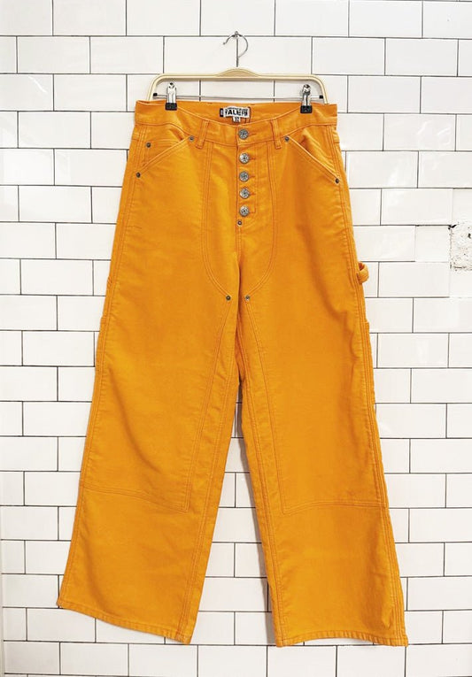 NWT vale forever orange big OL painters carpenter pants | made in USA - good market thrift store
