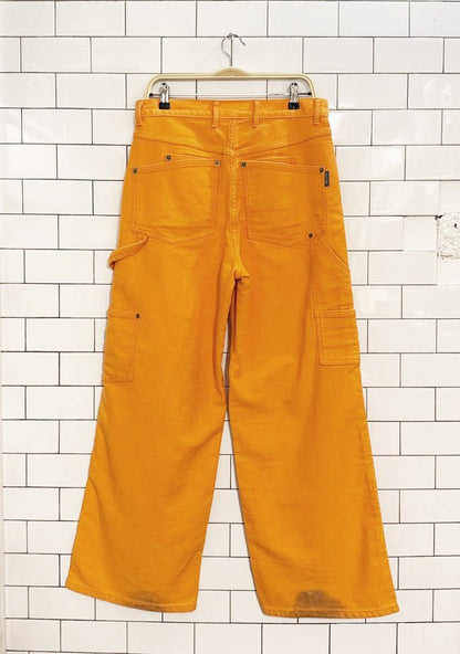 NWT vale forever orange big OL painters carpenter pants | made in USA - good market thrift store