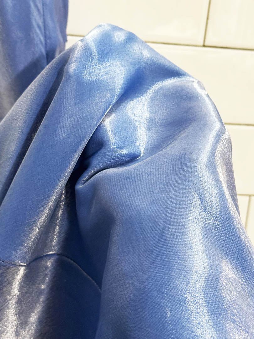 nwt vintage 00s let's fashion shiny satin beaded maxi dress | made in USA - good market thrift store