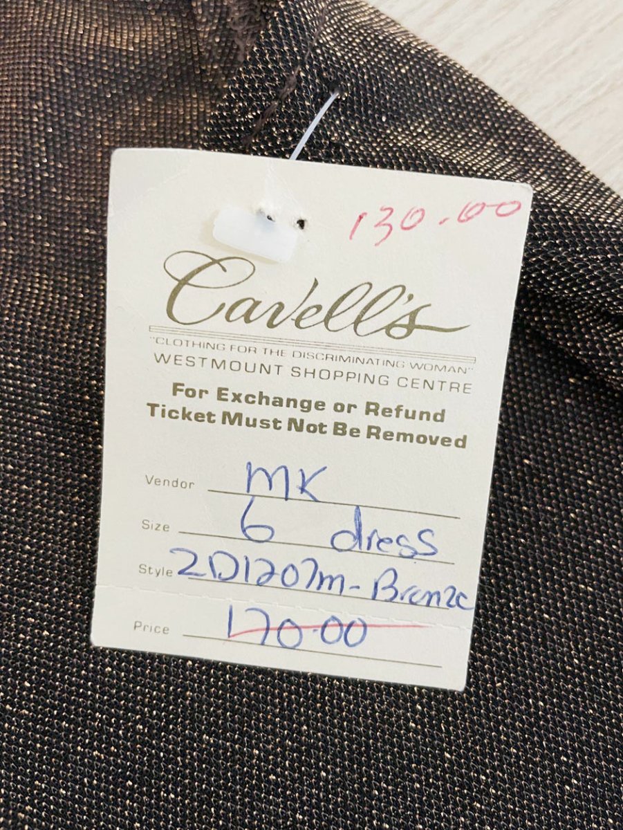 nwt vintage 00s mk studio metallic cowl-neck mini dress | made in Canada - good market thrift store
