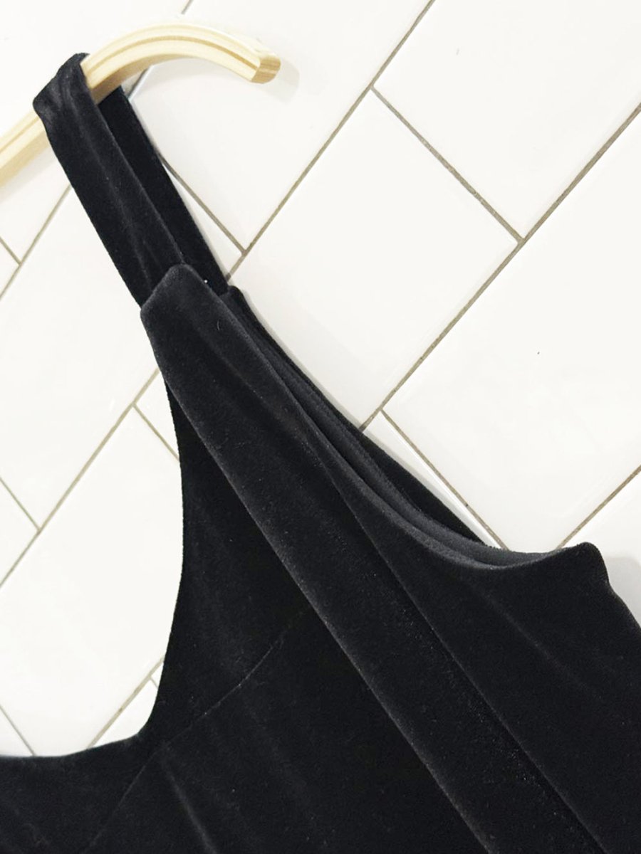 nwt vintage 00s zahra velvet tank maxi dress - good market thrift store