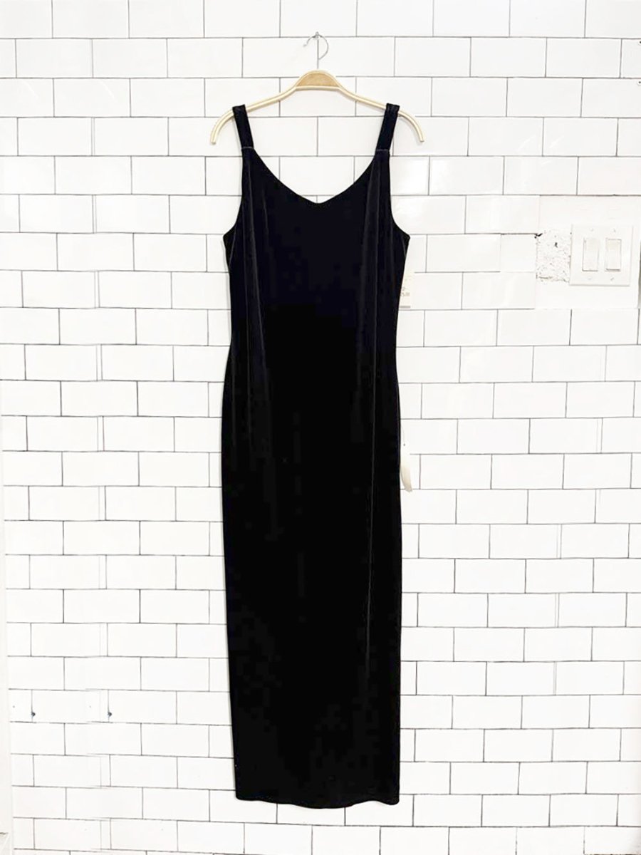 nwt vintage 00s zahra velvet tank maxi dress - good market thrift store