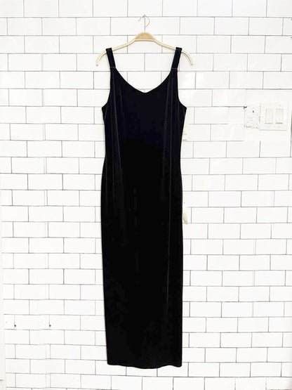 nwt vintage 00s zahra velvet tank maxi dress - good market thrift store
