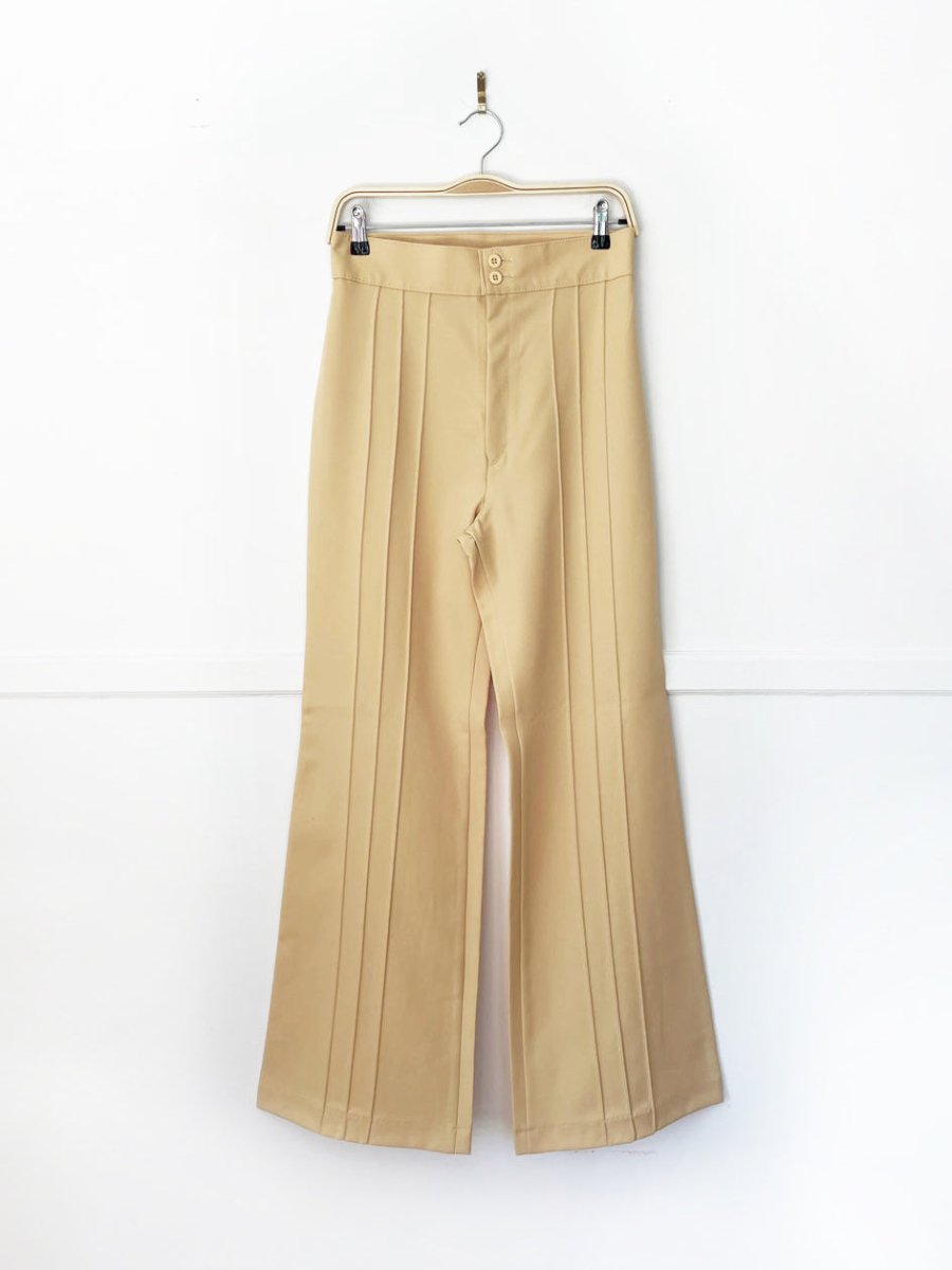 nwt vintage 70s levi's super high rise pintuck bell bottom pants | country seat | deadstock - good market thrift store
