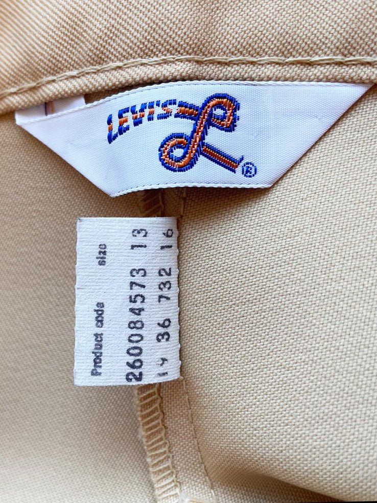 nwt vintage 70s levi's super high rise pintuck bell bottom pants | country seat | deadstock - good market thrift store