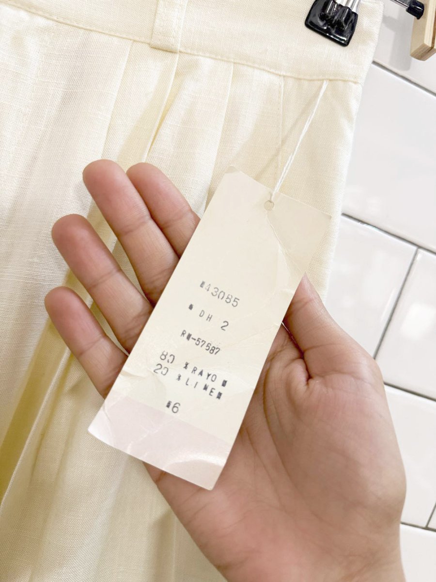 nwt vintage 80s diana hartman linen - blend pleated trouser shorts | made in USA - good market thrift store