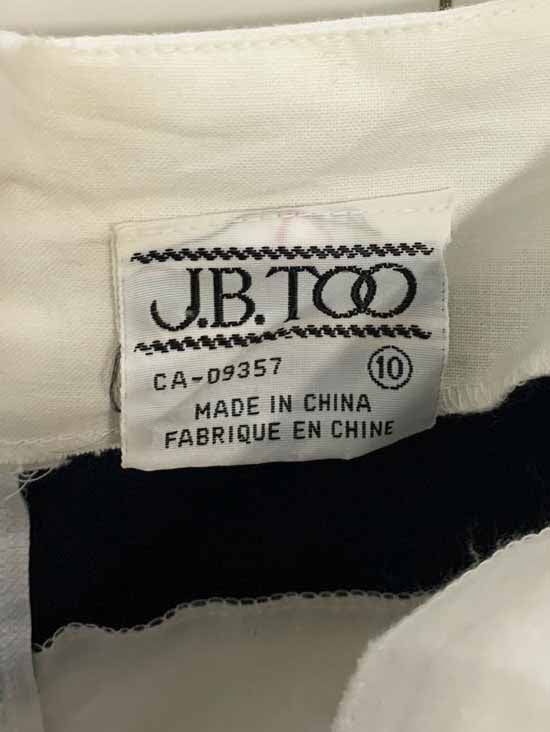 nwt vintage 90s jb too sailor bow nautical basque waist midi dress | sears - good market thrift store