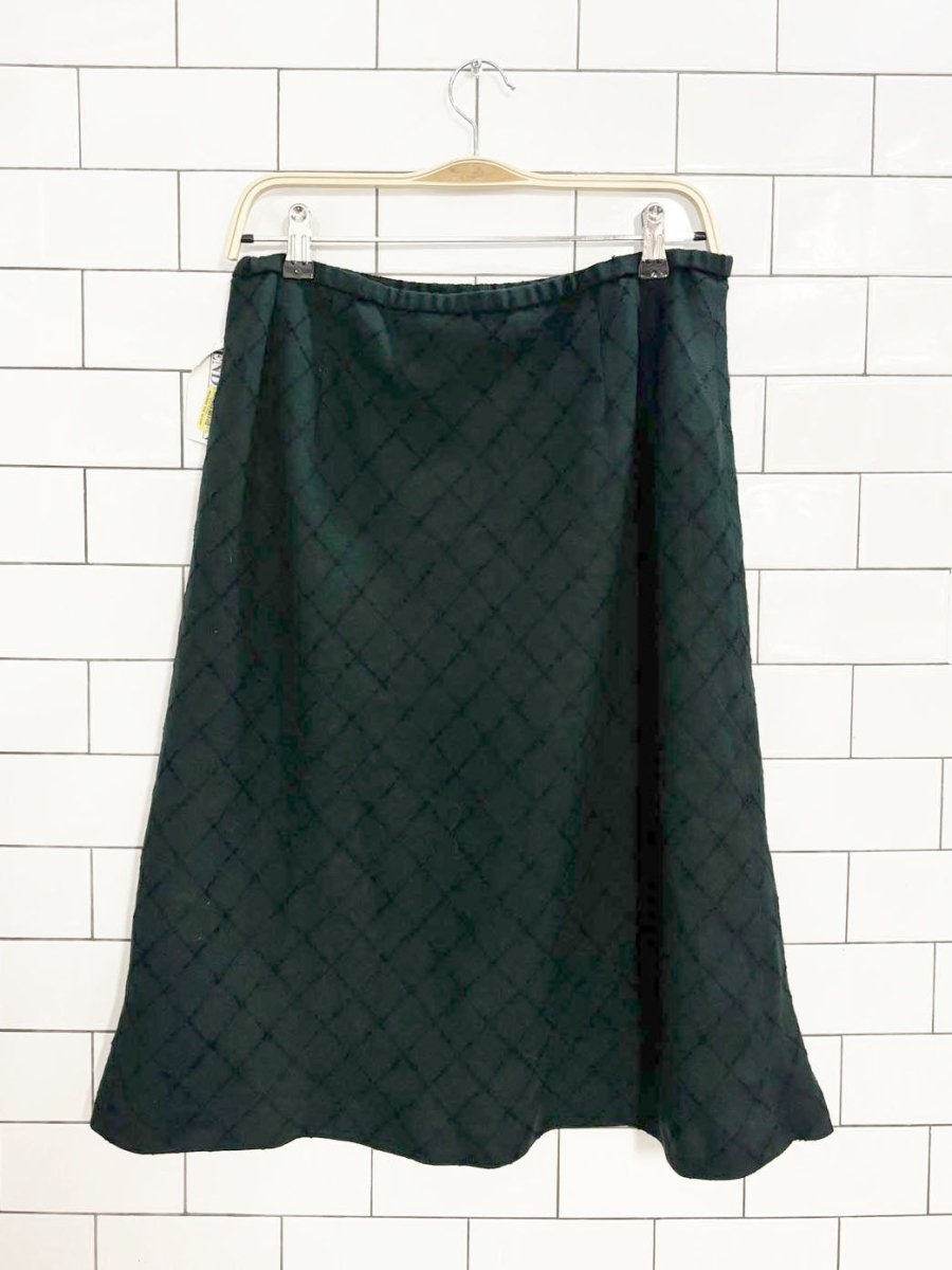 nwt vintage 90s pendleton wool - blend diamond knit skirt | made in USA - good market thrift store