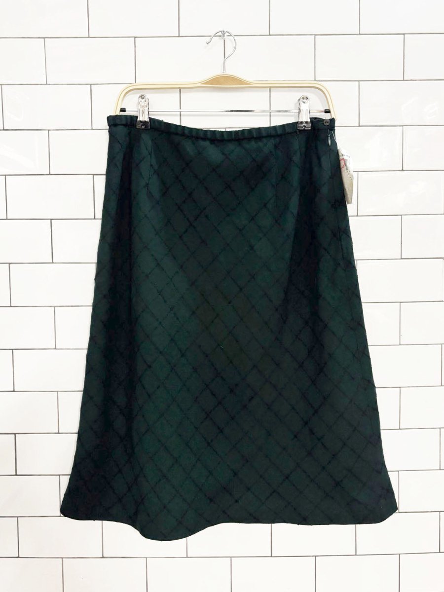 nwt vintage 90s pendleton wool - blend diamond knit skirt | made in USA - good market thrift store