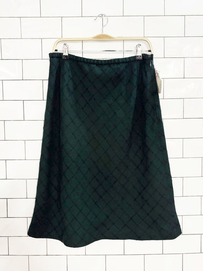 nwt vintage 90s pendleton wool - blend diamond knit skirt | made in USA - good market thrift store