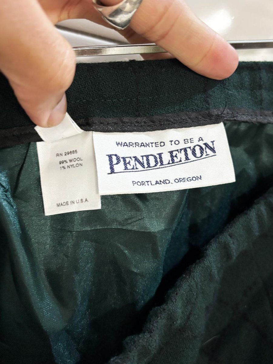 nwt vintage 90s pendleton wool - blend diamond knit skirt | made in USA - good market thrift store