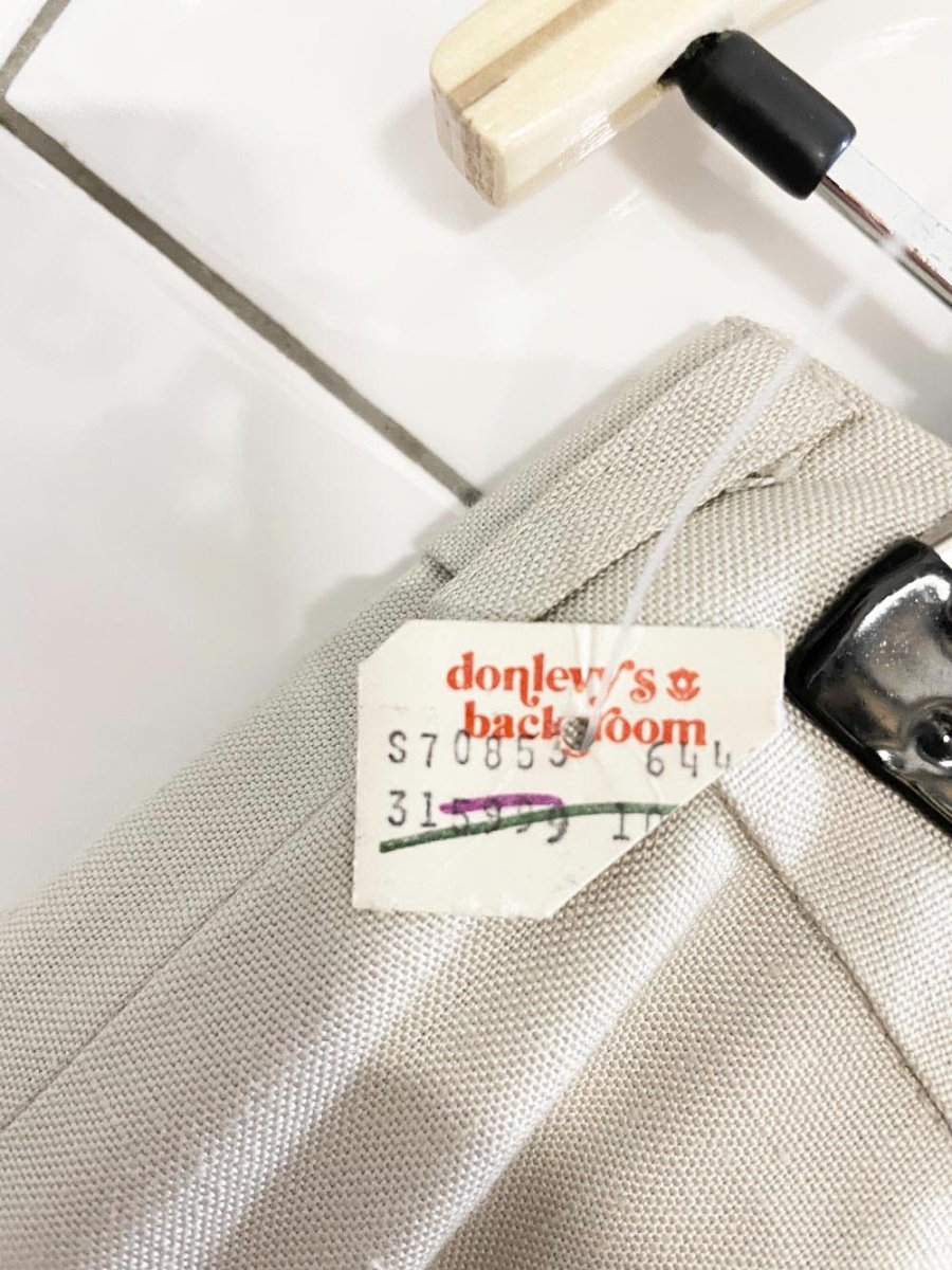 nwt vintage harvé benard pleated summer trouser | deadstock donlevys backroom - good market thrift store
