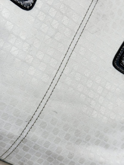 nwt vintage nine west canvas faux leather shoulder bag | nine & co - good market thrift store